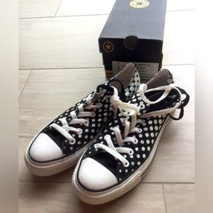 Converse CT DOTS OX Black/White Low-Top Sneakers Women’s size 9 / Men’s size 7